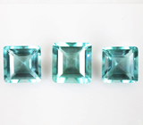 Набор из 3 «неоновых» флюоритов 10,18 карата