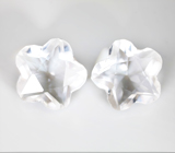 Пара бесцветного кварца авторской огранки 17,02 карата