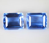 Пара флюоритов со сменой цвета 12,13 карата