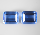 Пара флюоритов со сменой цвета 12,13 карата