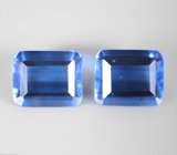 Пара флюоритов со сменой цвета 12,13 карата