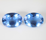 Пара флюоритов со сменой цвета 16,45 карата