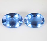 Пара флюоритов со сменой цвета 16,45 карата