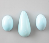 Набор из 3 кабошонов армянской бирюзы 15,17 карата