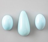 Набор из 3 кабошонов армянской бирюзы 15,17 карата