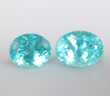 Пара «неоновых» апатитов 2,5 карата