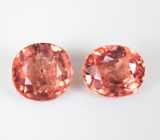 Пара оранжевых шпинелей 3,75 карата