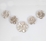 Набор дымчатого кварца фантазийной огранки 21,27 карата