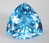 Крупный голубой топаз 28,82 карата