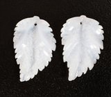 Пара резного халцедона 9,82 карата