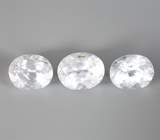 Редкий набор из 3 фенакитов 2,72 карата