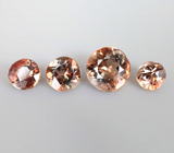 Набор из 4 андалузитов 1,12 карата