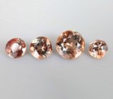 Набор из 4 андалузитов 1,12 карата