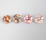 Набор из 4 андалузитов 1,7 карата