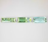 Редкий набор из 3 «неоновых» турмалинов 10,74 карата