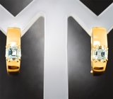 Серьги с изумрудами высокой чистоты 0,99 карата