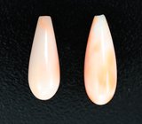 Пара solid кораллов 5,39 карата