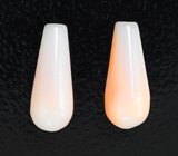 Пара solid кораллов 2,18 карата