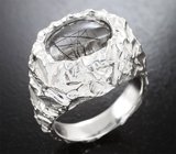 Кольцо с рутиловым кварцем 7,28 карата