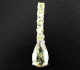 Кулон с диаспором 2,4 карата и перидотами