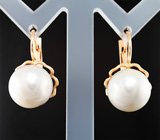 Серьги с морским жемчугом барокко 27,28 карата