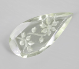 Резной зеленый аметист 5,38 карата