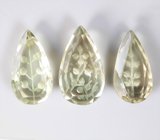 Набор из 3 резных зеленых аметистов 20,46 карата