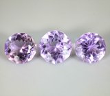 Набор из 2 аметистов и аметрина авторской огранки 16,9 карата