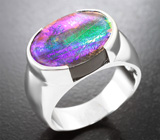 Кольцо с аммолитом аммонита 8,6 карата