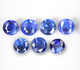 Набор из 7 насыщенных кианитов 4,5 карата