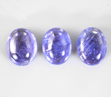 Набор из 3 танзанитов 7,28 карата