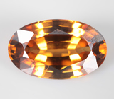 Крупный золотисто-желтый циркон 5,63 карата