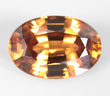 Крупный золотисто-желтый циркон высокой чистоты 5,75 карата