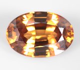 Крупный золотисто-желтый циркон высокой чистоты 5,75 карата