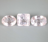 Набор из 3 морганитов 7,57 карата