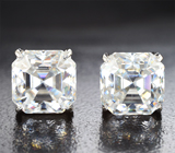 Пусеты с муассанитами 5,23 карата