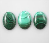 Набор из 3 кабошонов уральского малахита 19,62 карата