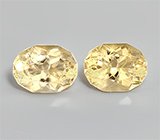 Пара цитринов эффектной огранки 7,26 карата