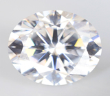 Бесцветный муассанит топовой огранки 3,01 карата