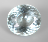 Аквамарин с включениями рутила 5 карат