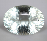 Чистейший крупный платиново-зеленый аметист лазерной огранки 32,14 карата