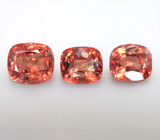 Набор из 3 оранжевых шпинелей 3,88 карата