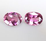 Пара родолитов 1,67 карата