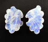 Парный резной лунный камень 32,29 карата