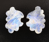 Парный резной лунный камень 28,3 карата