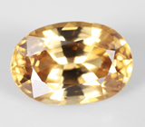 Крупный золотисто-желтый циркон 5,32 карата