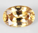 Крупный золотисто-желтый циркон 5,32 карата