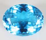 Крупный! Чистейший Swiss Blue топаз 60,53 карата