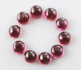 Набор из 10 родолитов 2,57 карата