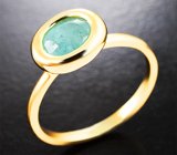 Кольцо с редким насыщенным параиба турмалином 1,16 карата